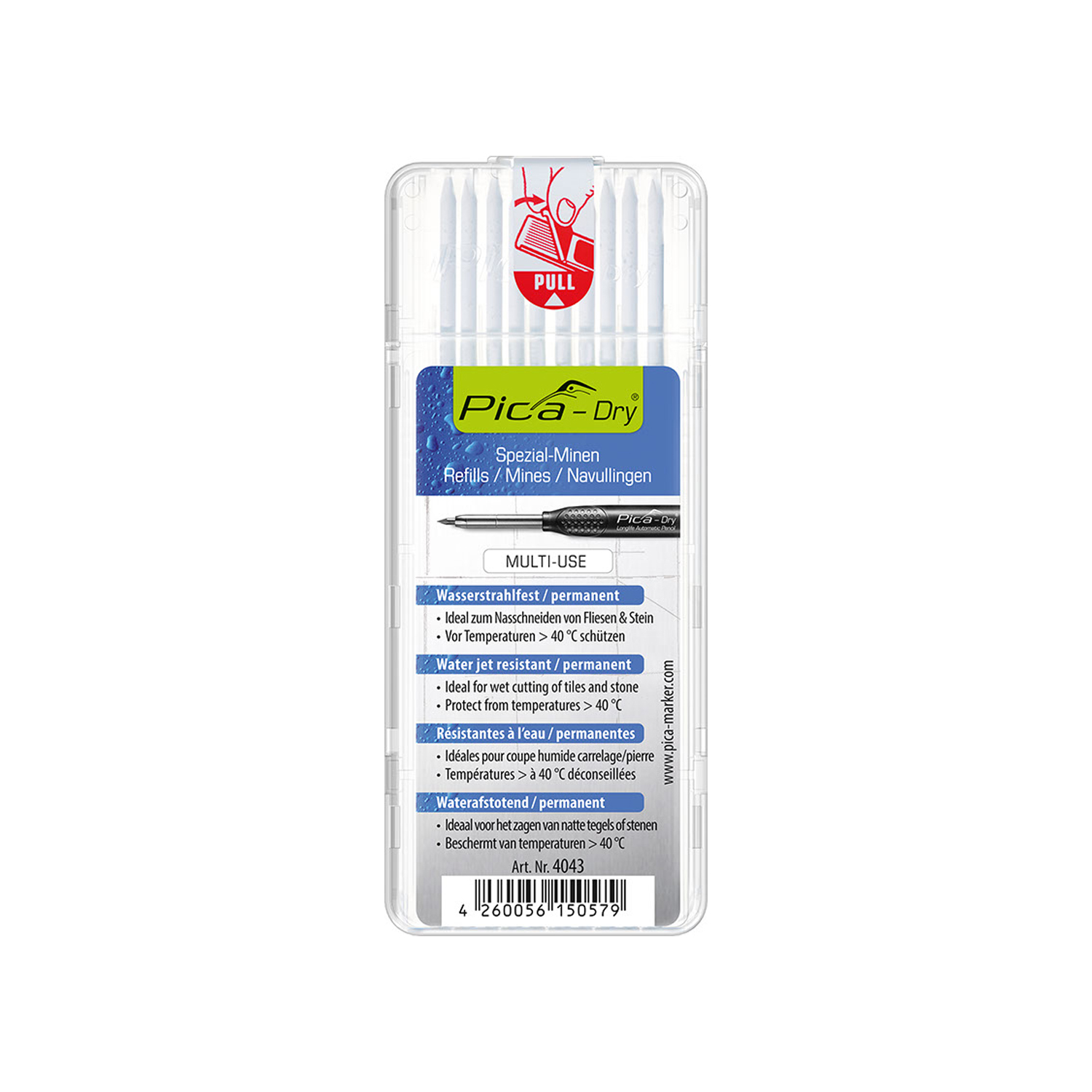 Pica Pica Dry Refills 10Pc White