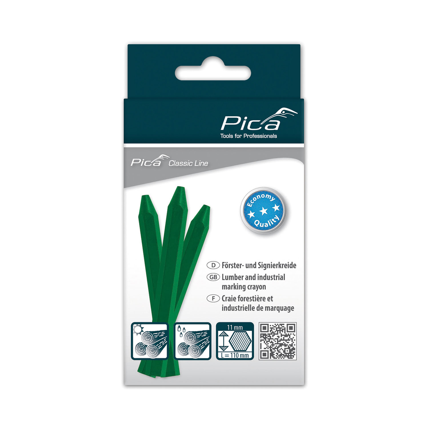 Pica Marking Crayon Eco 11X110Mm Green