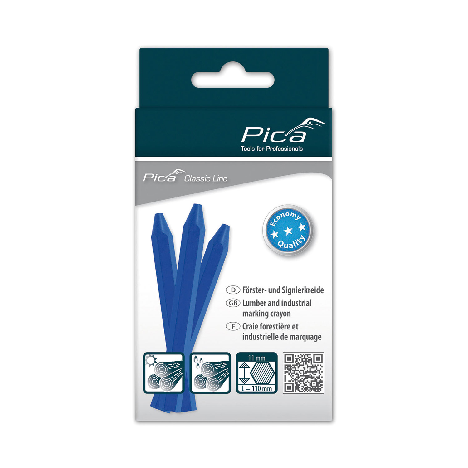 Pica Marking Crayon Eco 11X110Mm Blue