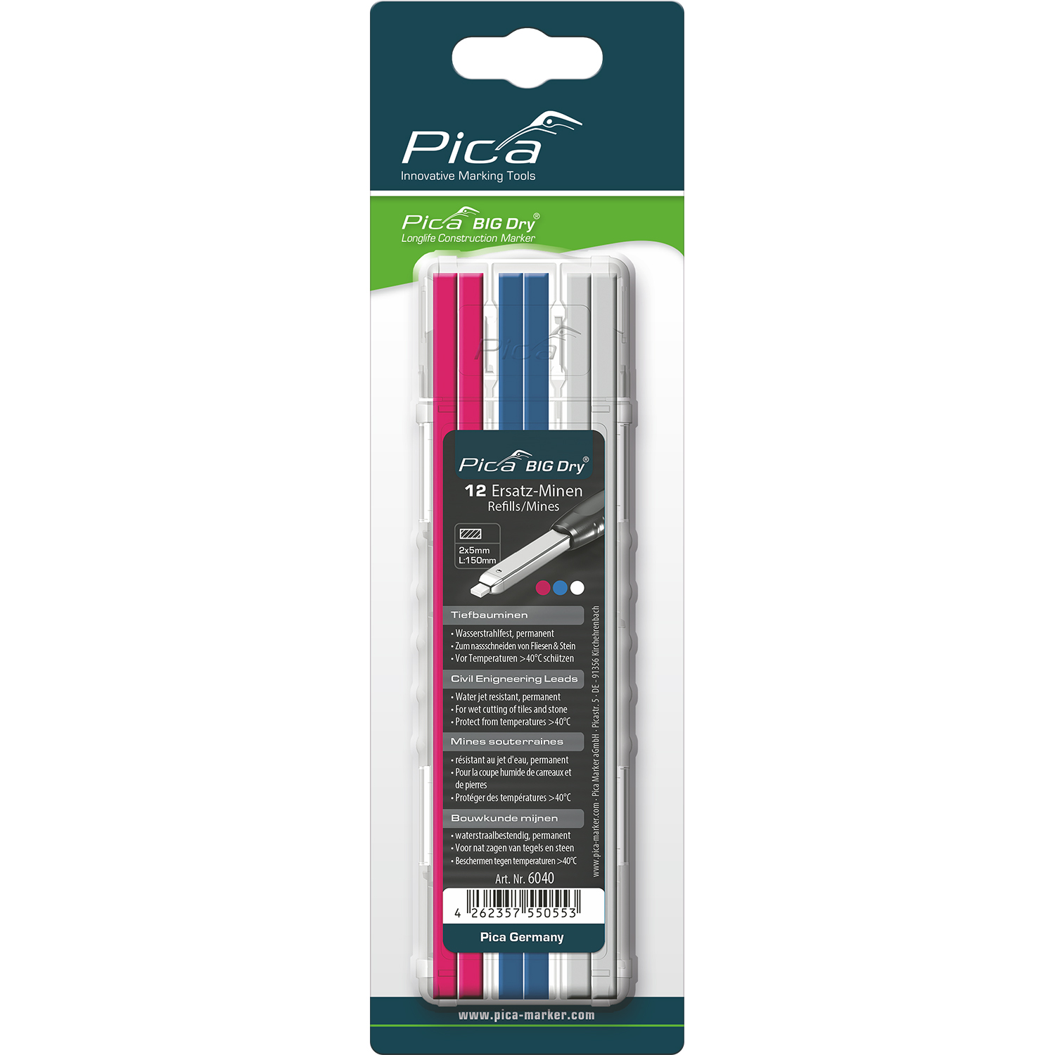 Pica Pica Big Dry Refill Set Special Ass. Colors Permanent - Sb