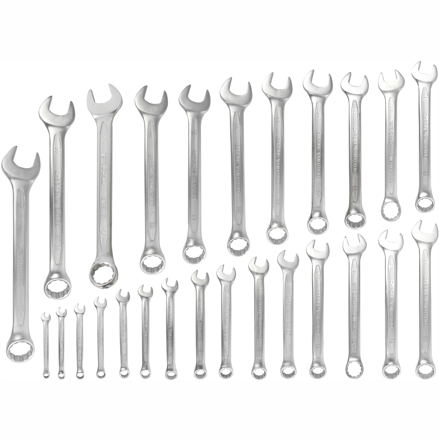26Pcs Combination Spanner Set 6-32Mm Deep Offset Jumbo Rack