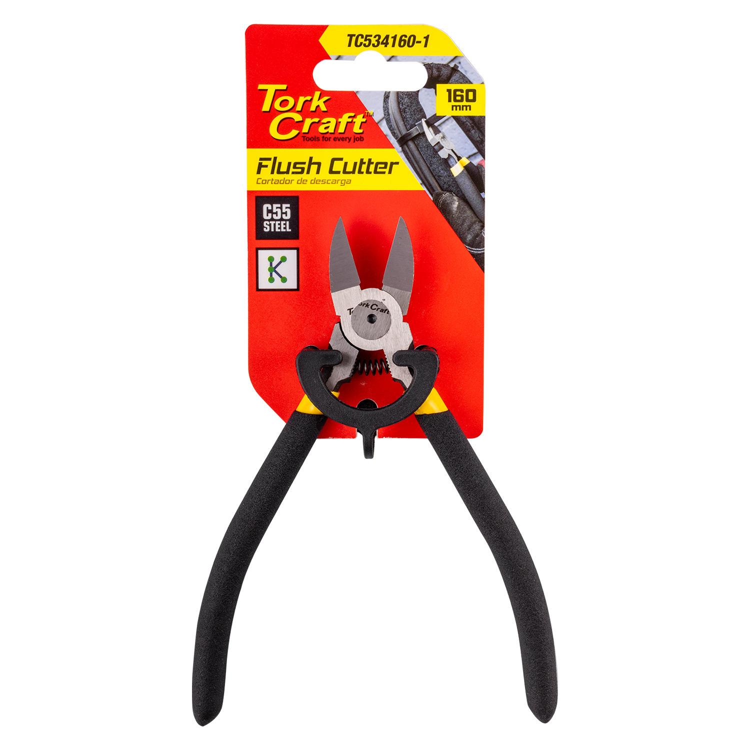 Tork Craft Plastic Cutter 160Mm Diagonal / Side Cutter Pliers Flush Cable Tie