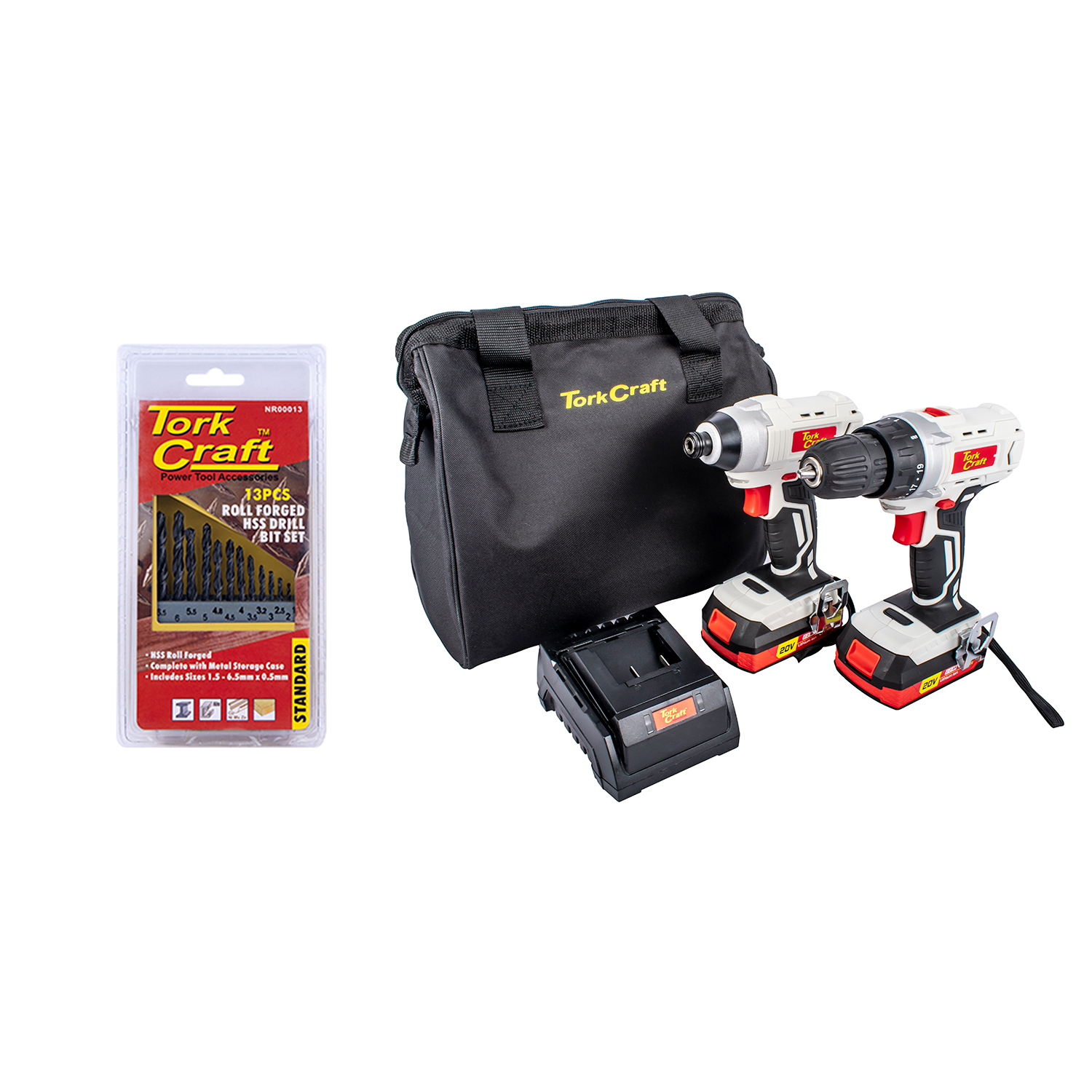 Tork Craft Drill & Impact Drivertc20002 With Nr00013