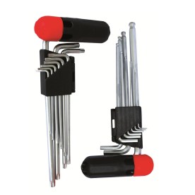9Pc Allen Key Set Interc. Handle Ball Point Nt2125 C/W Torx Nt2126