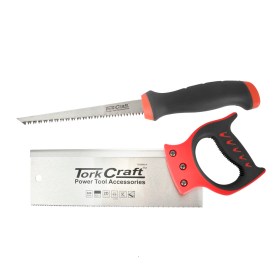 Tork Craft Back Saw 300Mm 12Tpi Tcsaw010 C/W Job Saw 150Mm 7Tpi Tcsaw012
