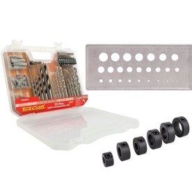 Tork Craft Drill Accessory Set 70Pc Nr06070 C/W Drill Meas. Plate Tcds001 & Drill