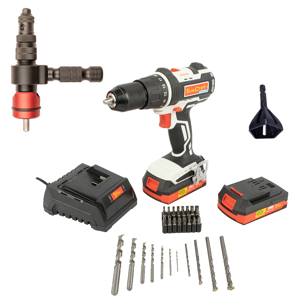 Tork Craft Imp/Drill Bat And Std Charger With Chamfer Tool 6Mm-20Mm