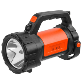 Portable 3W+3W LED Flashlight with USB Recharge & Shoulder Strap- 4 Pack